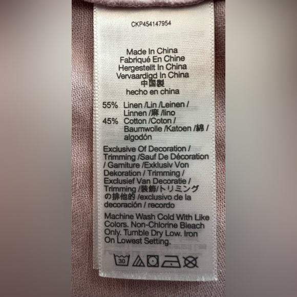 NWOT Madewell Petite Embroidered-Sleeve Popover Midi Dress - Medium - Lavender - Picture 10 of 10